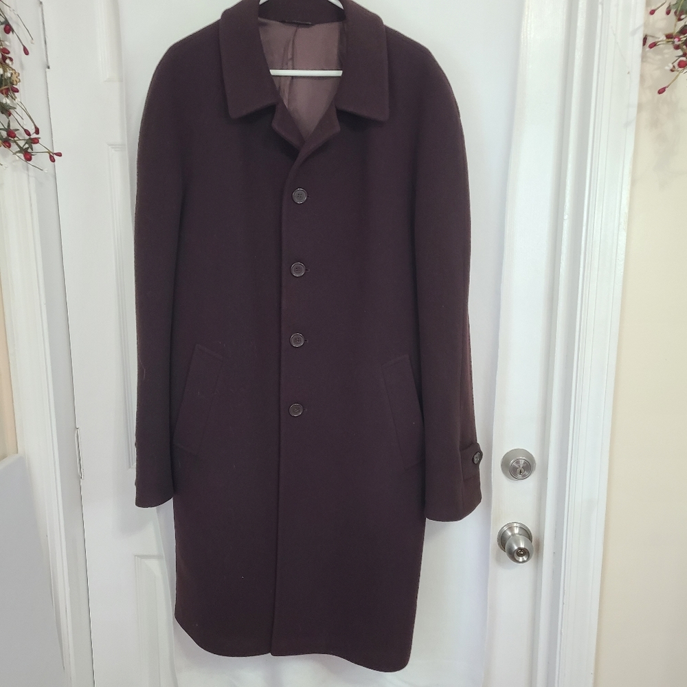 Rialto's Men's Wool & Cashmere Heavy Outerwear Coat, Size: (44-54), Brown